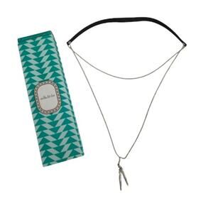 Stella & Dot Delmar Pave Lariat Necklace with box